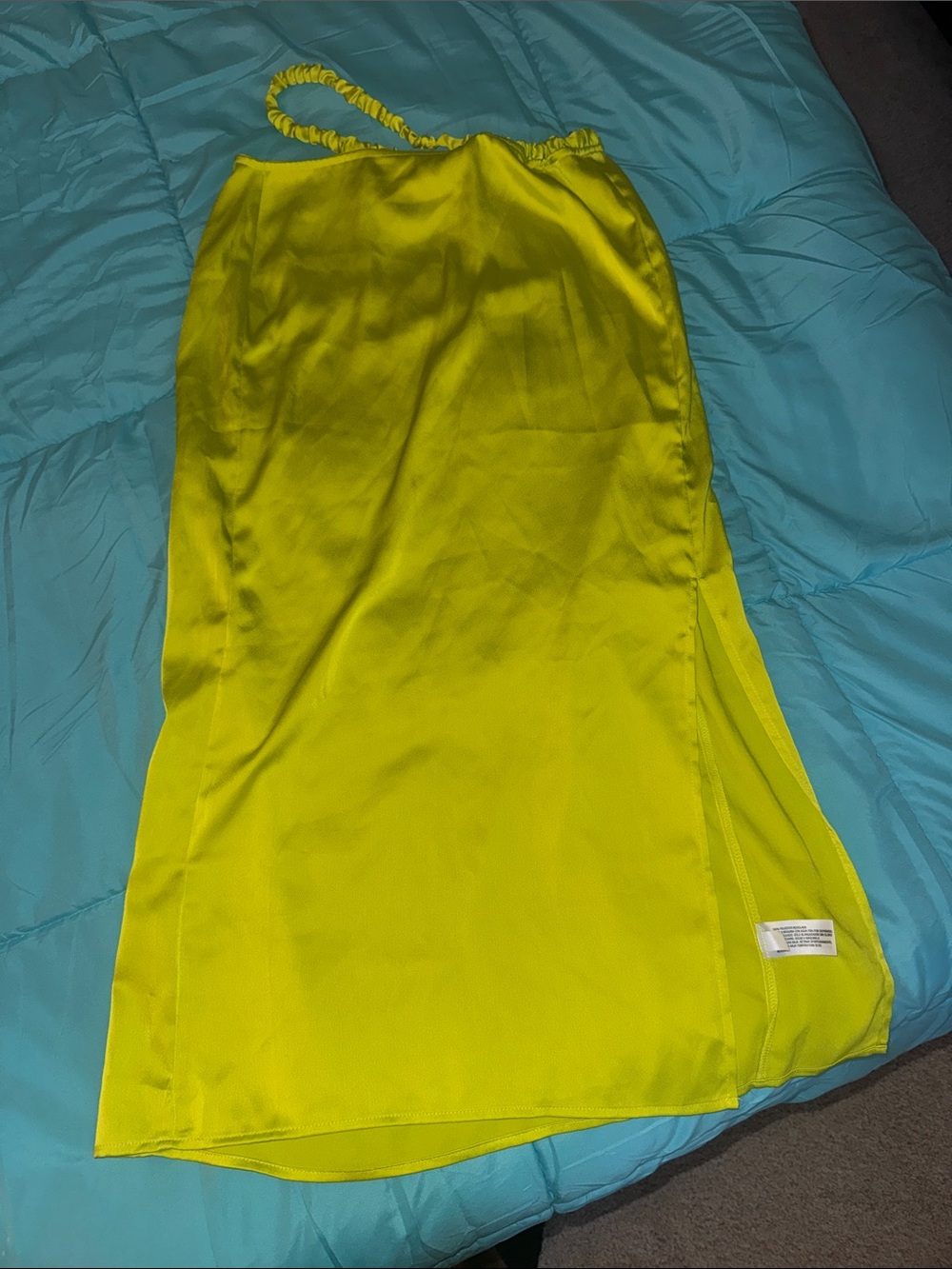 Women's Midi Skirt in Bright Yellow